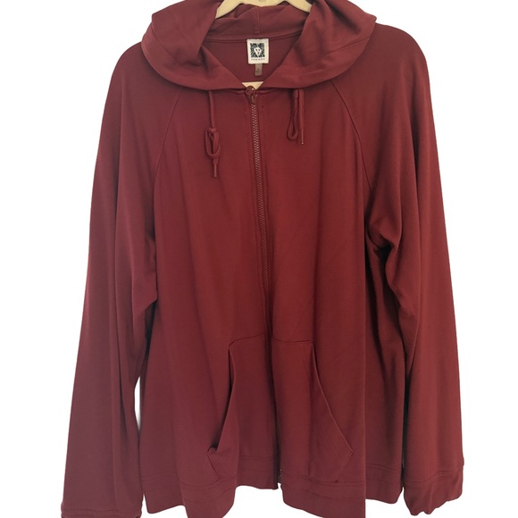 Anne Klein Sweaters - Anne Klein Women’s Zip Up Sweater Wine or Burgundy Size XL